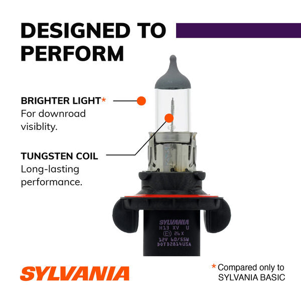 Sylvania XtraVision Halogen Headlight Bulb (MPN: H13XV.BP)
