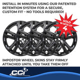 Coast To Coast Impostor Wheel Skin 17 Inch (MPN: IWCIMP417BLK)