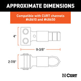 Curt Adjustable Channel Trailer Coupler (MPN: 25319)