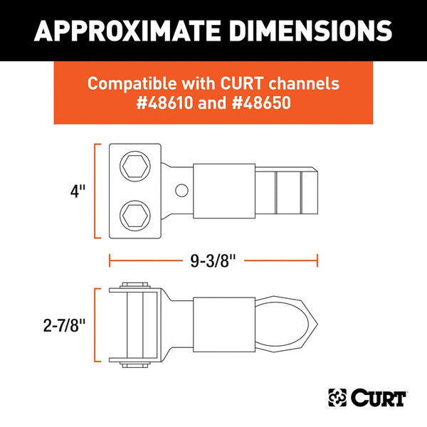 Curt Adjustable Channel Trailer Coupler (MPN: 25319)