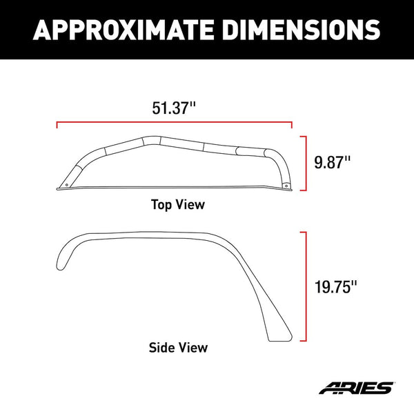 Aries Fender Flare Flat Style (MPN: 1500202)