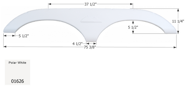 Icon Fender Skirt For Tandem Axle RVs (MPN: 01626)