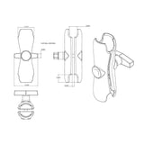 Ram Mounts Mobile Electronics Device Mount Arm (MPN: RAM-201U)
