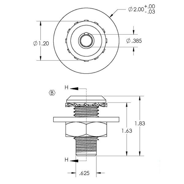 Taco Boat Fender Lock (MPN: F16-0200-1)