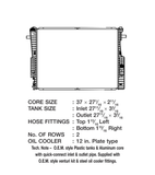 CSF Aluminum Radiator (MPN: 3642)