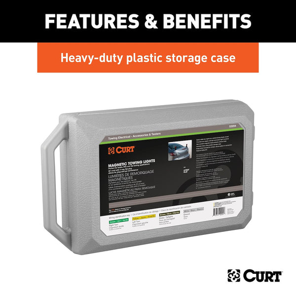 CURT Magnetic Tow Light Kit (MPN: 53204)