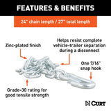 CURT Trailer Safety Chain (MPN: 80313)