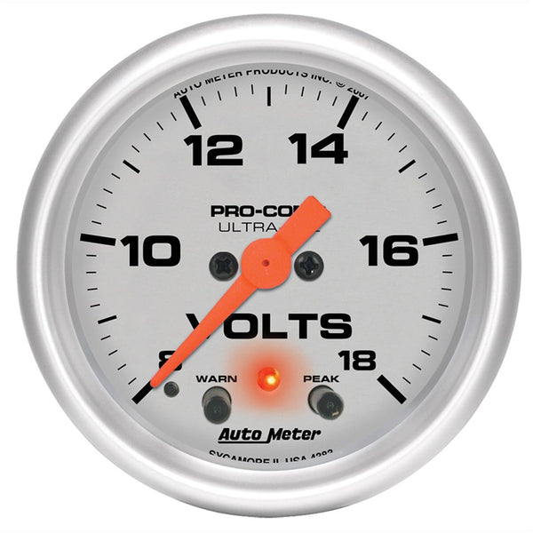 AutoMeter Ultra-Lite Voltmeter (MPN: 4383)