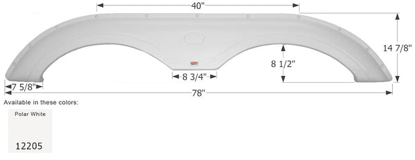 Icon Fender Skirt For Tandem Axle RVs (MPN: 12205)