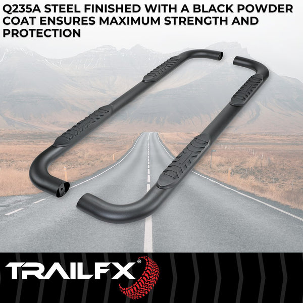 TrailFX 4 Inch Oval Tube Side Steps (MPN: A1019T)