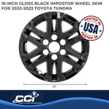 Coast To Coast Wheel Skin (MPN: IWCIMP505BLK)