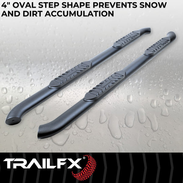 TrailFX 4 Inch Oval Tube Side Steps (MPN: A1018T)