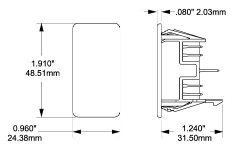 Power Distribution Box Plug for Contura Switch Mounting Panel (MPN: 8278-BSS)