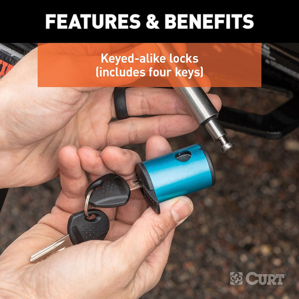 Curt Trailer Coupler Lock with Hitch Lock (MPN: 23505)