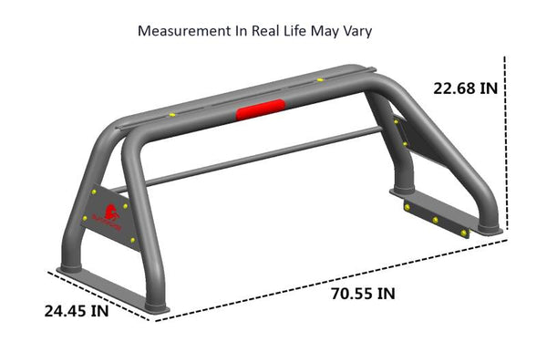 Black Horse Offroad Truck Bed Bar (MPN: RB001BK-PLFB)