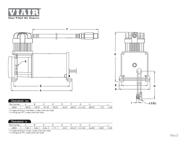 VIAIR Air Compressor (MPN: AC-280K)