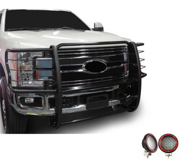 Black Horse Grille Guard Kit (MPN: 17FB28MA-PLFR)