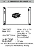CSF Aluminum Radiator With Transmission Cooler (MPN: 7011)