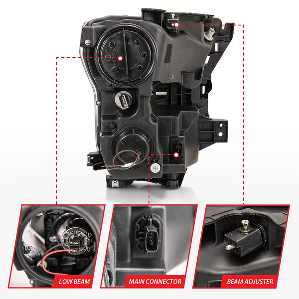 AnzoUSA Headlight Assembly (MPN: 111408)