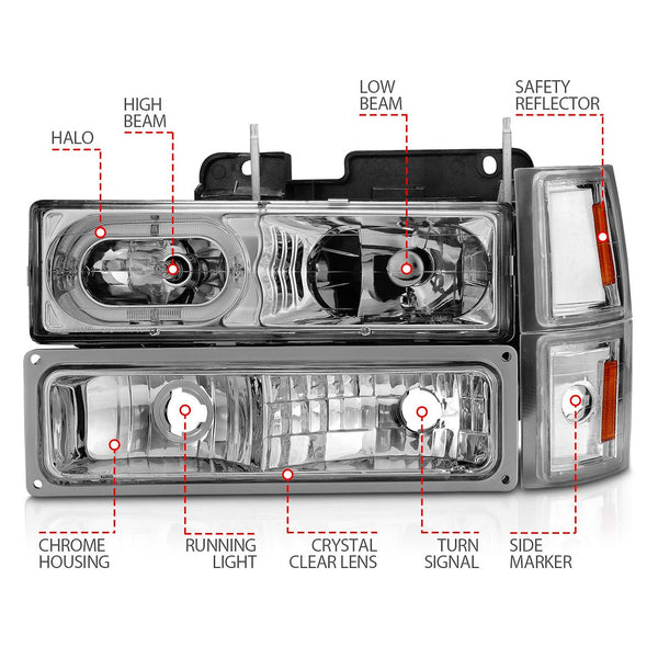 AnzoUSA Headlight Assembly (MPN: 111508)