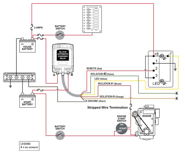 Blue Sea Battery Voltage Sensing Relay (MPN: 7620-BSS)