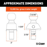 Curt RockerBall Trailer Hitch Ball (MPN: 40249)