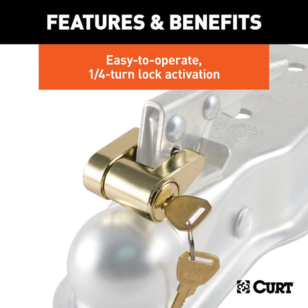 Curt Trailer Coupler Lock (MPN: 23022)