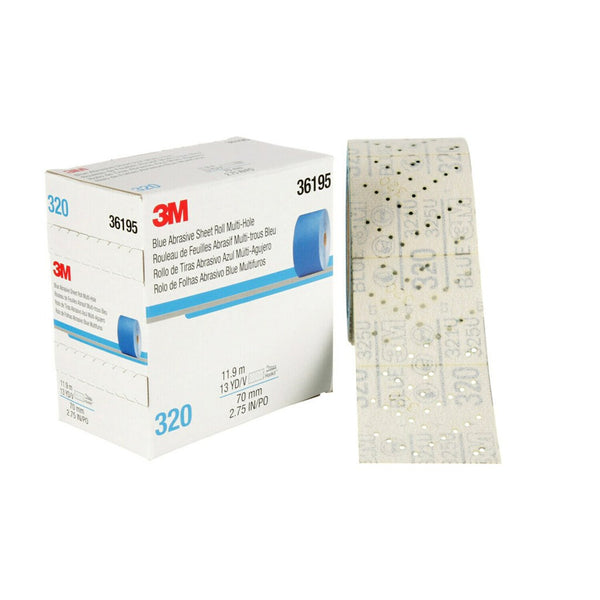 3M Hookit Blue Abrasive Sheet Roll (MPN: 36195)