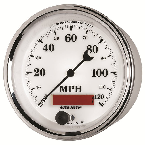 AutoMeter Speedometer Old Tyme White II (MPN: 1287)