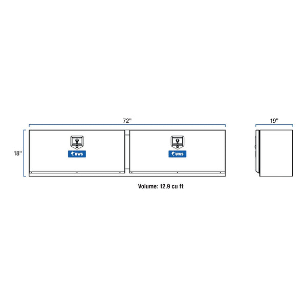 UWS Aluminum Underbody Tool Box (MPN: TBUB-72)