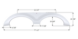 Icon Fender Skirt for Tandem Axle RVs (MPN: 15776)