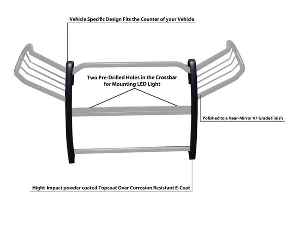 Black Horse Off Road Grille Guard (MPN: 17A093904MSS)