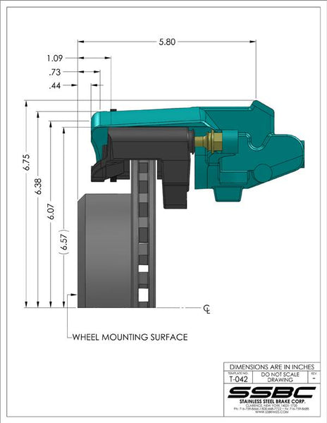 SSBC-USA Brake Conversion Kit (MPN: A125-4HDBK)