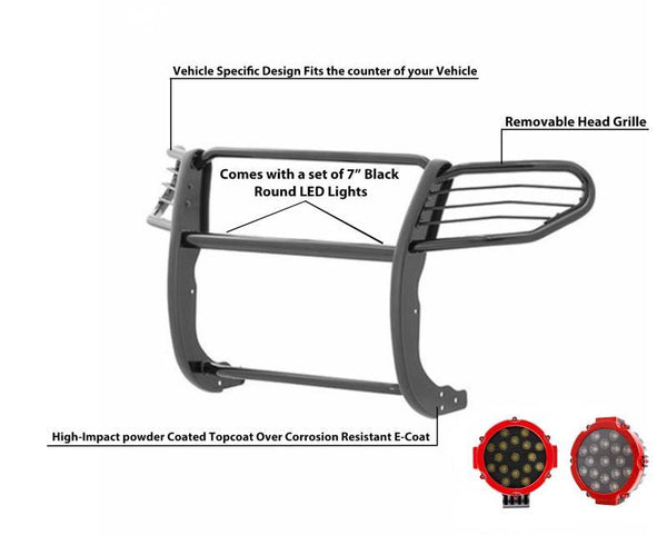 Black Horse Grille Guard Kit (MPN: 17A110200MA-PLR)