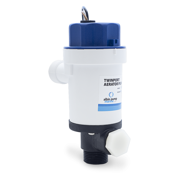 Albin Twinport Livewell and Baitwell Pump (MPN: 01-05-075)