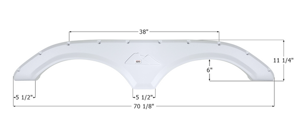 Icon Fender Skirt For Tandem Axle RVs (MPN: 16712)