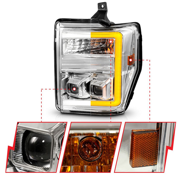 AnzoUSA Headlight Assembly With Projector Beam (MPN: 111587)