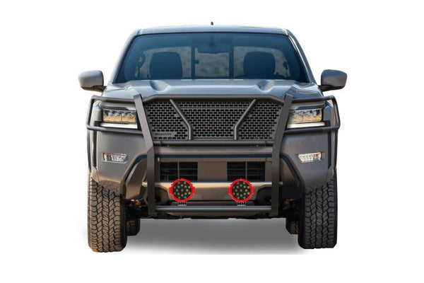 Black Horse Off Road Grille Guard (MPN: RU-NIFR22-B-PLR)