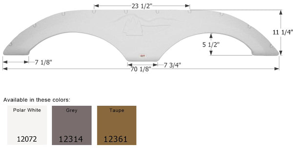 Icon Fender Skirt For Forest River Wildcat (MPN: 12361)