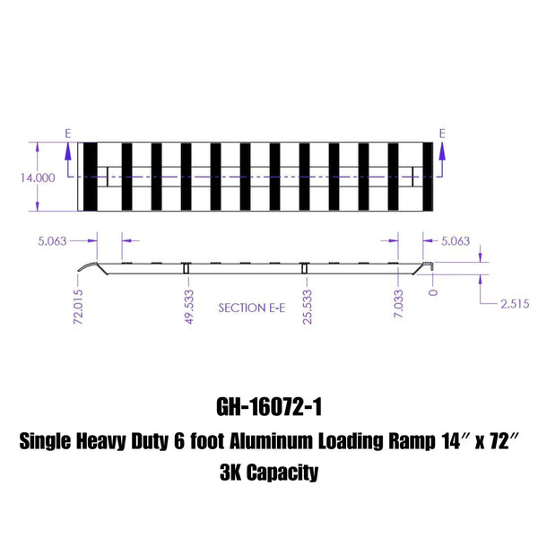 Gen-Y Hitch Heavy Duty Aluminum Loading Ramp (MPN: GH-16072-1)