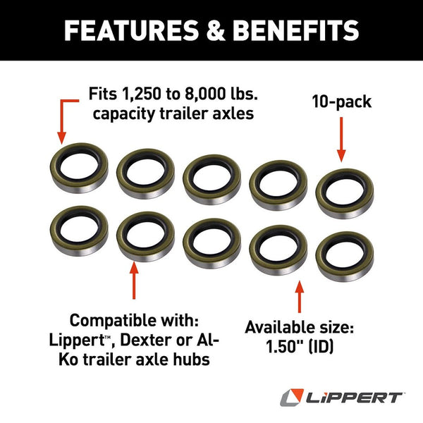 Lippert Components Trailer Wheel Bearing Seal (MPN: 333957)