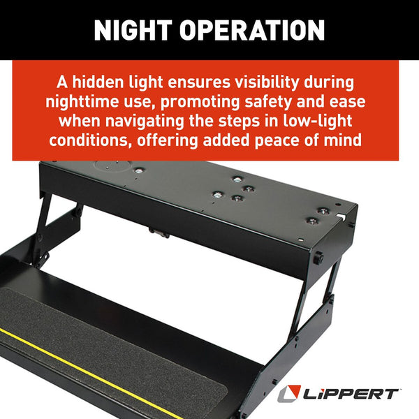 Lippert Components Electric Folding Step (MPN: 3747452)