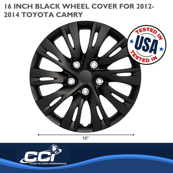 Coast To Coast 16 Inch Wheel Cover Set (MPN: IWC103716BLK)