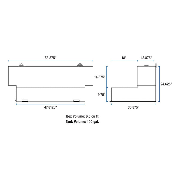 UWS Liquid Transfer Tank (MPN: ST-100HH-W)