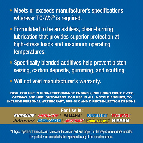 Star Brite Super Premium TC-W3 Oil (MPN: 19200)