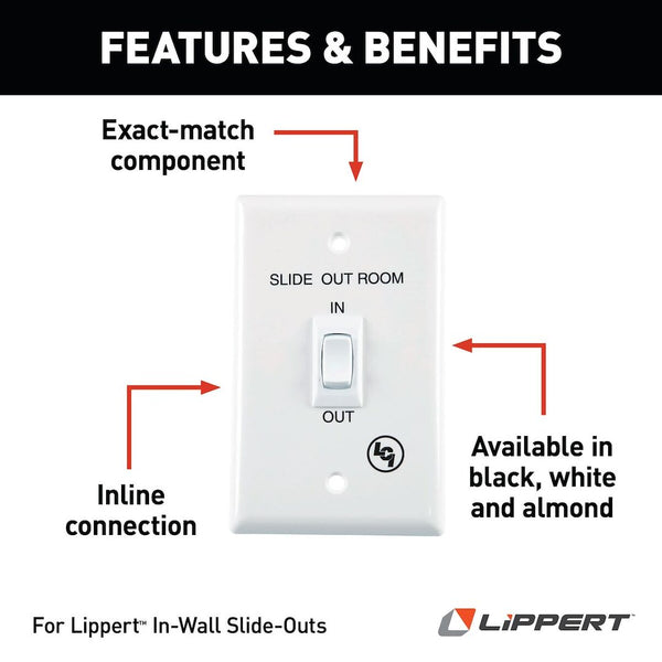 Lippert Components Slide-Out Switch (MPN: 120639)