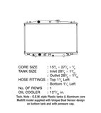 CSF Radiator With Transmission Cooler (MPN: 3185)