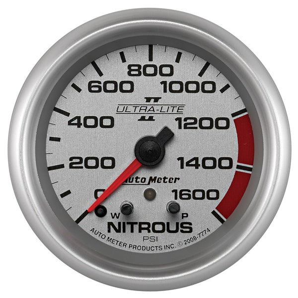 AutoMeter Ultra-Lite II Nitrous Oxide Pressure Gauge (MPN: 7774)