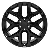 OE Wheels CV98B 22 Inch Gloss Black Wheel (MPN: CV98B-22090-6550-24B)