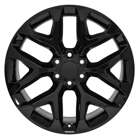 OE Wheels CV98B 22 Inch Gloss Black Wheel (MPN: CV98B-22090-6550-24B)